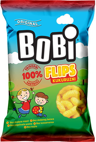 Bobi extruded corn snacks 35g