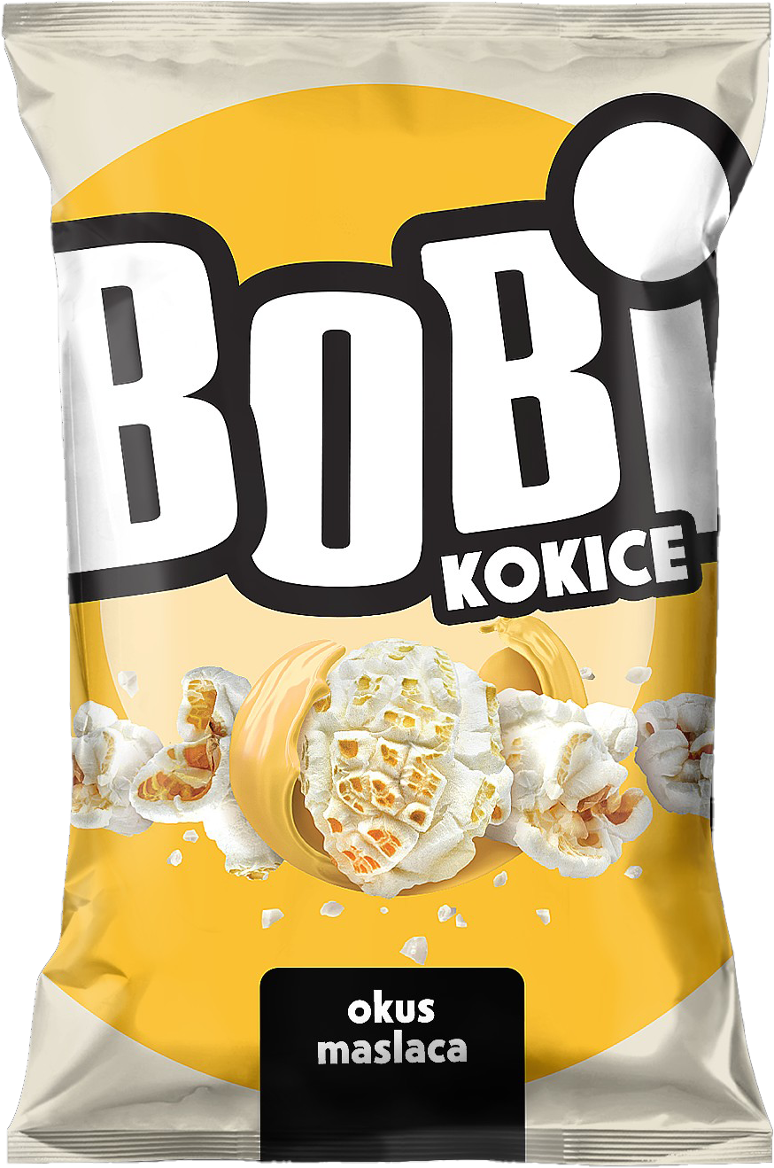 BOBI kokice gotove s okusom maslaca 100g