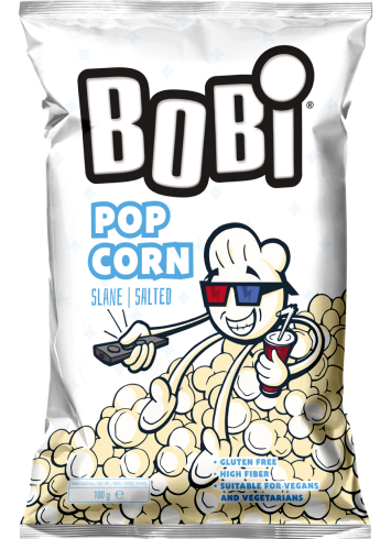 BOBI popcorn ready to eat salted 100 g